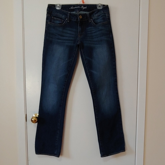 AMERICAN Eagle Straight Jeans Size6/Regular - Picture 2 of 6